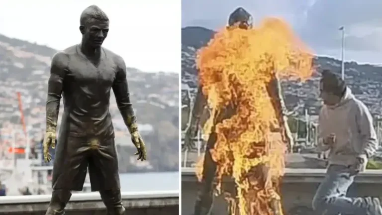 Ronaldo_statue_burned